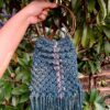 Cherry Macrame fringe Handbag - Image 2
