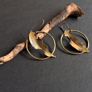 Fallen leaf earring